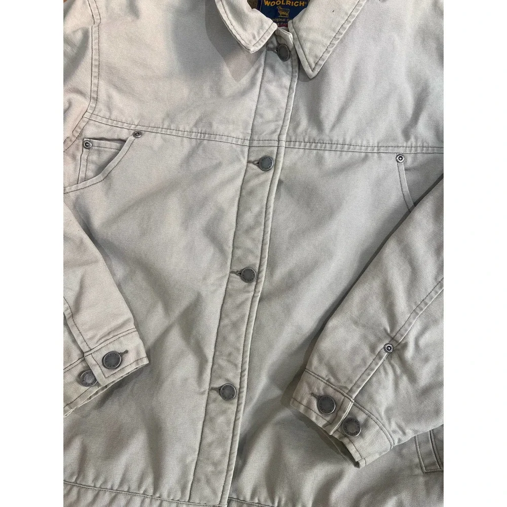Womens Woolrich Insulated Denim Jacket Size Large - Picture 4 of 4